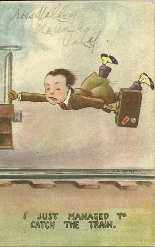 just catching the train